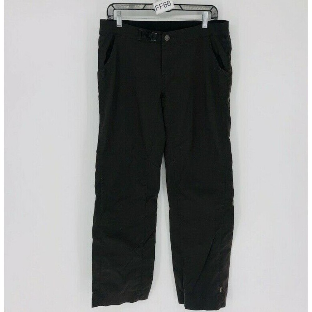 Vintage Prana Women's Brown Straight Leg Closure Button Comfort Pant Size 10